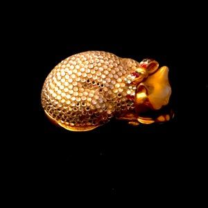 Judith Lieber sleeping cat pillbox